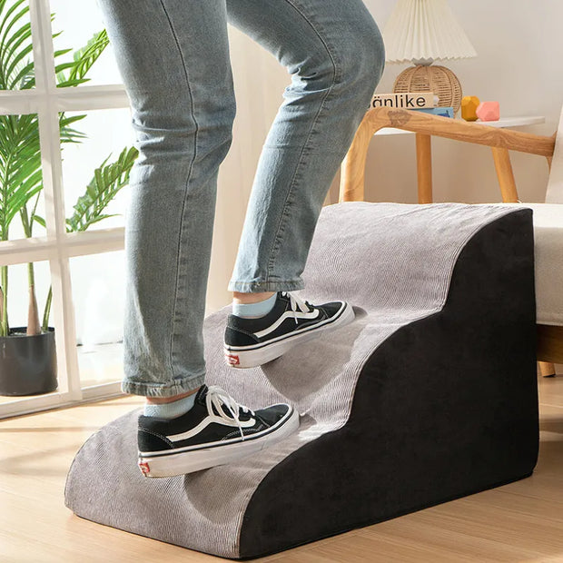 Cozy Steps: Memory Foam Pet Stairs for Small Dog Cat - Choose 2/3/4 Steps!